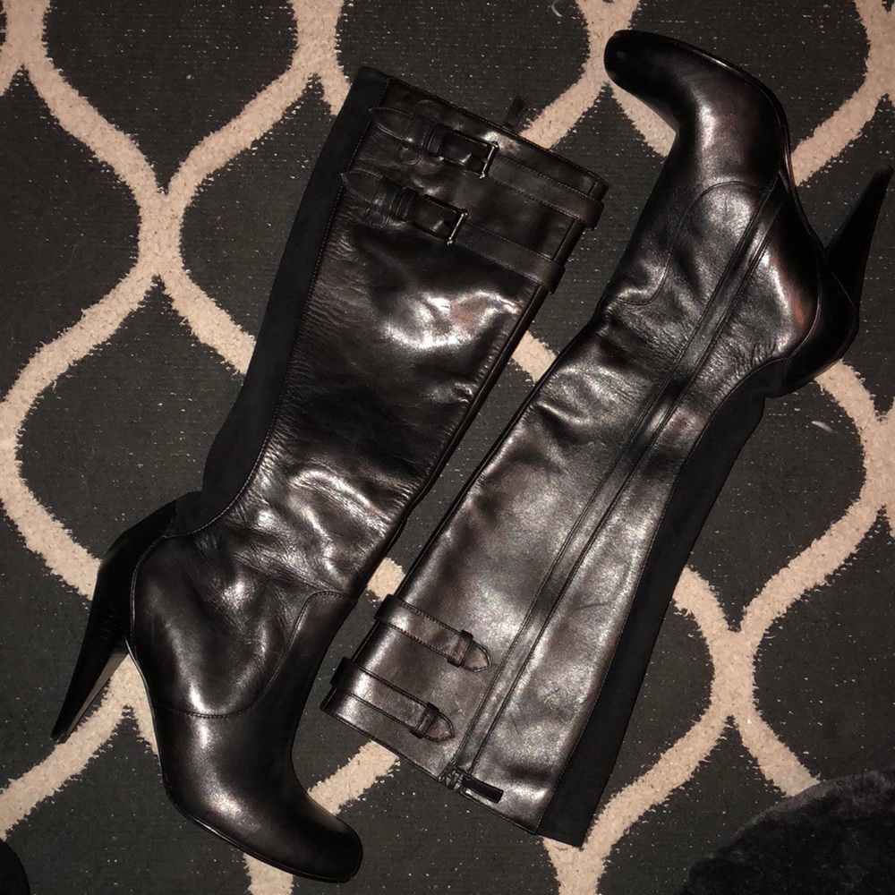 Cole Haan Jalissa Black Leather Boot